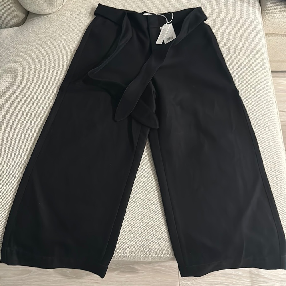 Vince Women's Tie Front Crop Wide Pant